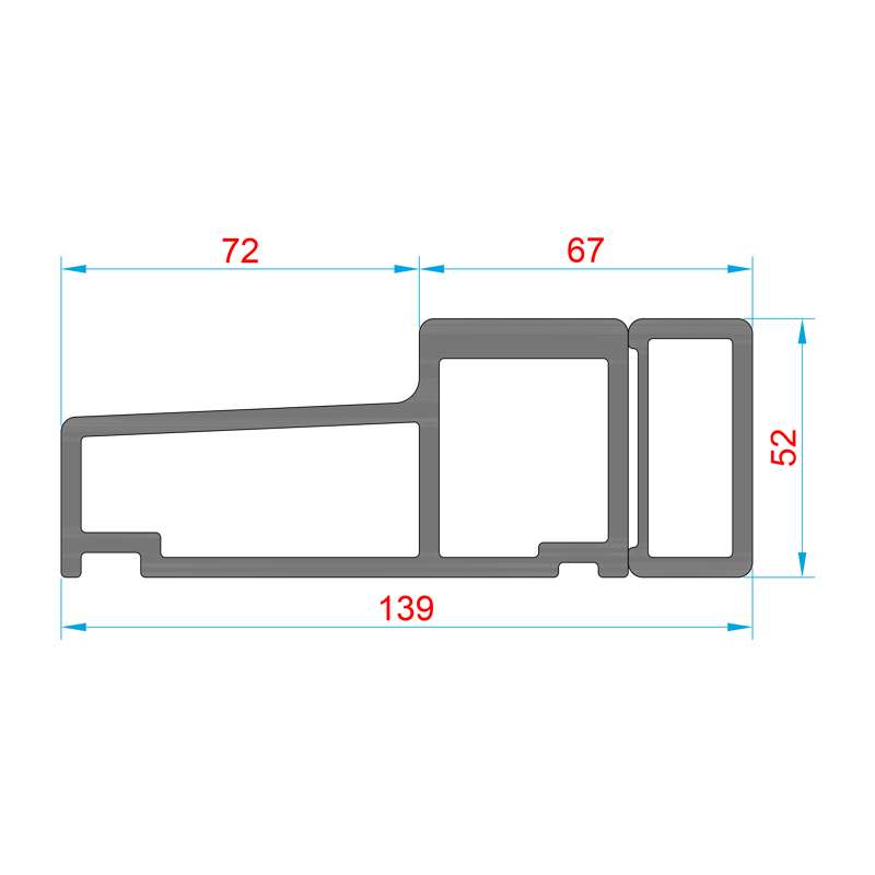 Glasvezel dorpel BU-A72-139