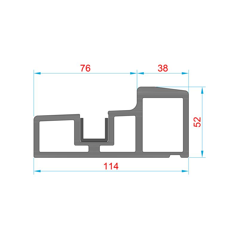 Glasvezel dorpel BU-A76HEN-114(BH)