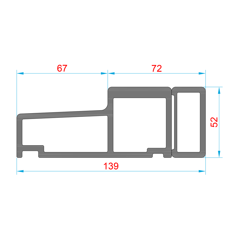 Glasvezel dorpel BU-A67-139