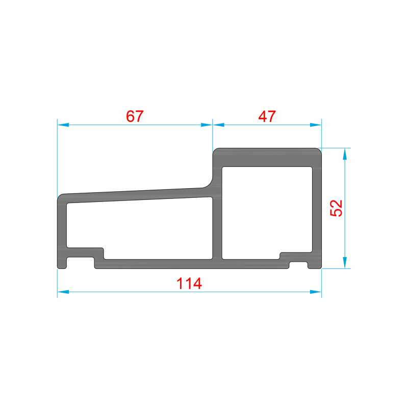 Glasvezel dorpel BU-A67-114