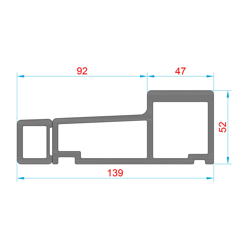 Glasvezel dorpel BU-A92-139